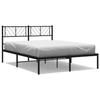 VidaXL Metal Bed Frame with Black Headboard 140x200 Cm 372180