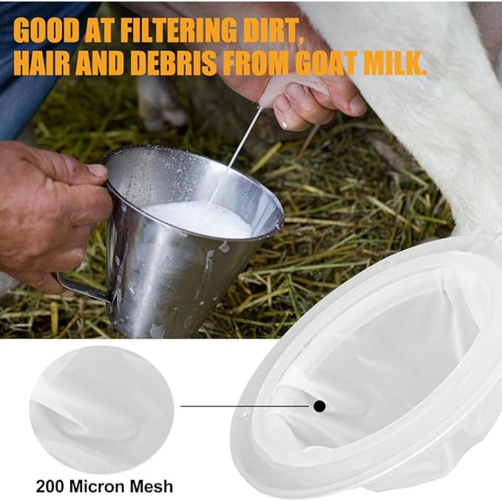 200 Mesh Strainer 75 Micron Strainer for 5 Inch Filter Funnel Fine Filter for Cooking Oil Milk Wine Cheese Whey Grease Coffee