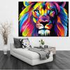 Decorative Painting Painted Lion Creative Animal Frameless Painting Core Home Living Room Decoration