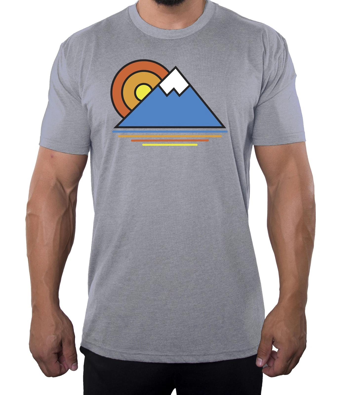 Sunset Mountain T-Shirts, Men s Outdoor Shirts, Outdoor life T-Shirts 4XL