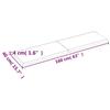 VidaXL Dessus de bureau gris foncé 160x40x4 cm bois chêne traité 3156446