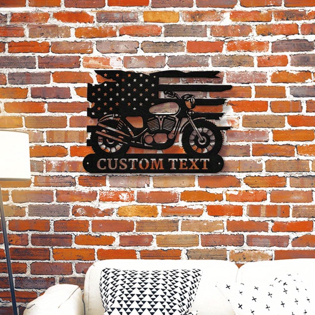 Personalized Custom Metal Sign for Davidson Motorcycle Garage Decor Name Plaque Gift for Bike Enthusiasts