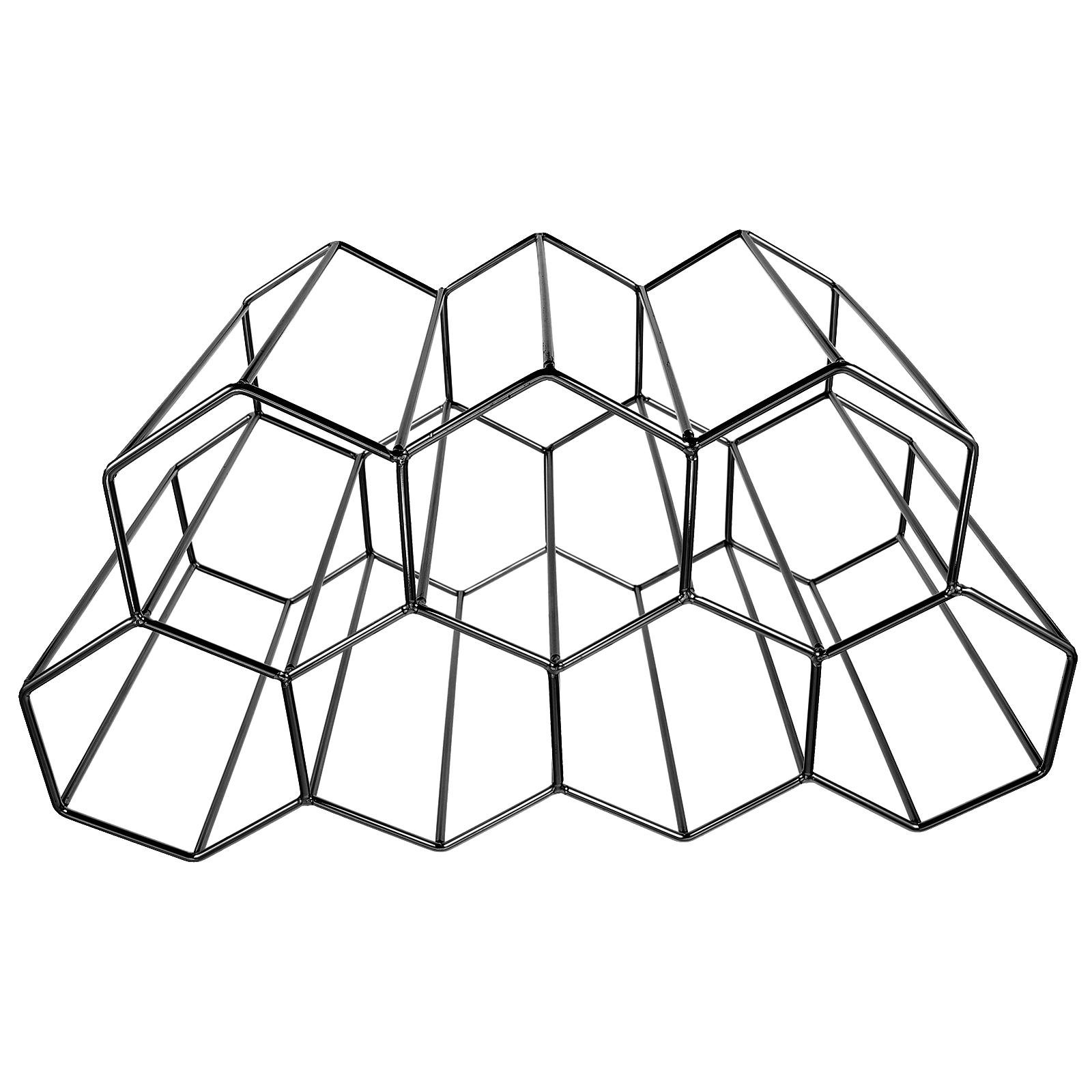 

Стеллаж в виде сот, держатель для бренди, креативная полка, дисплей для бутылок, бар, круг чёрный