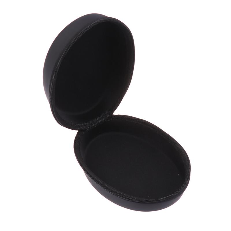 1Pc Headphone Storage Bag Large Capacity Handheld Earphone Container Black Headphone Carrying Case Shockproof Headset Pouch