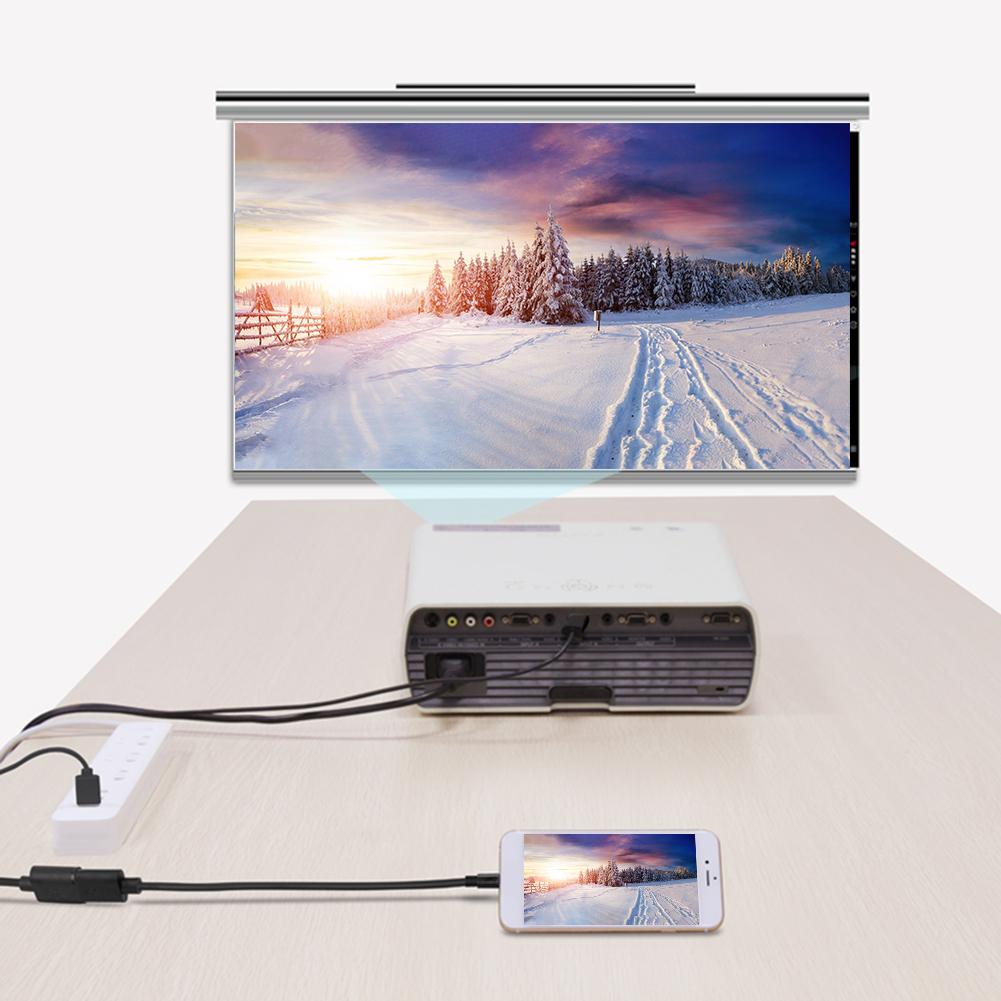 2 In 1 USB Female To HDMI-compatible Male Cable 1080P HD TV Projector Displays Converter Wire Dongle for iPhone Samsung Galaxy