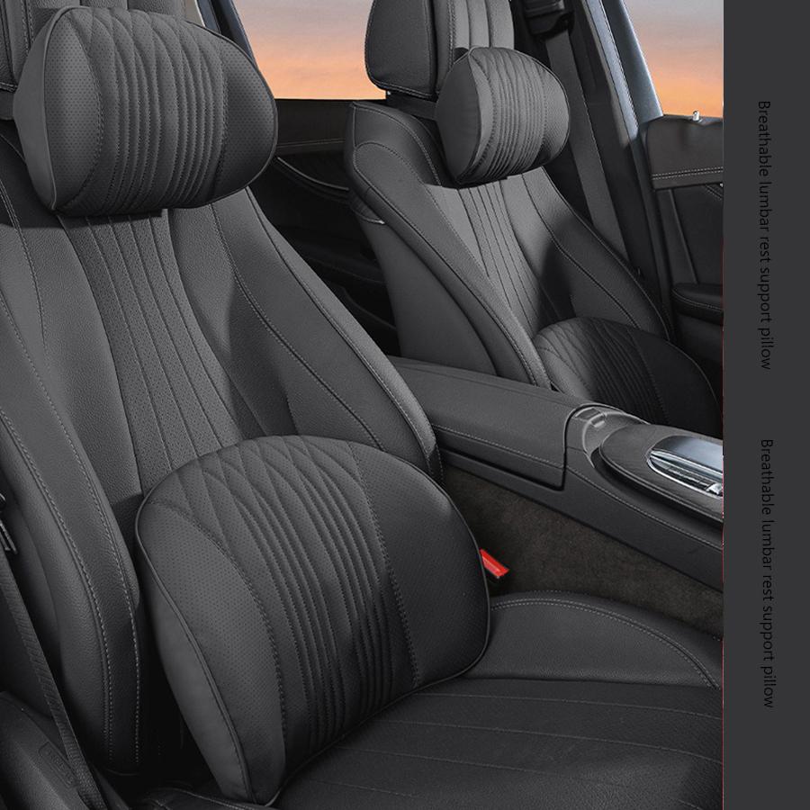 Memory Foam Car Neck Pillow Protects the Lumbar Back Supports the Breathable Headrest Relieves Pressure Car General Accessories