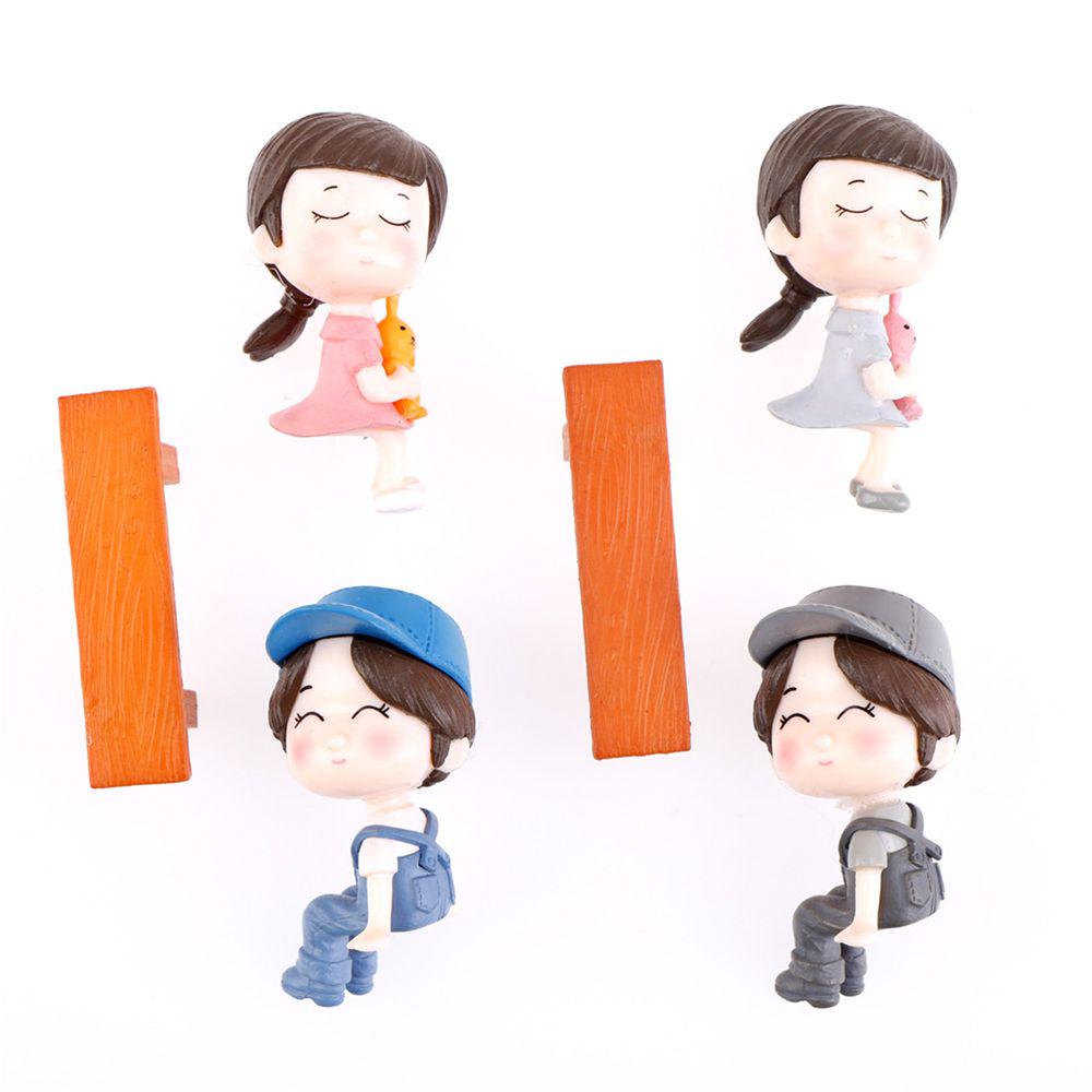 

3Pcs/set Terrarium Dollhouse Decor Couples Home Decor Figurines Miniatures Micro Landscape синий