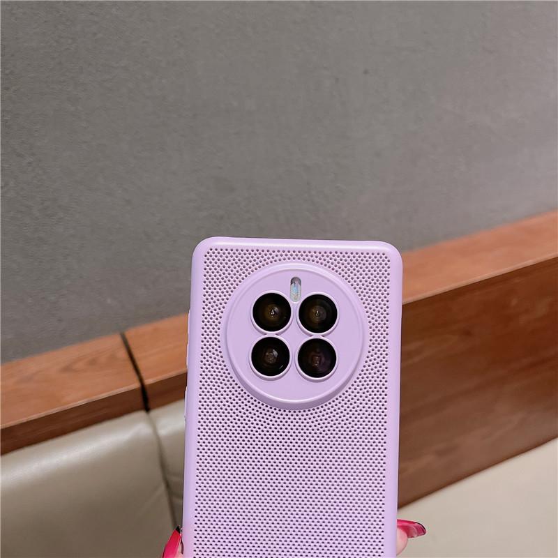Husă cu acoperire completă cu disipare a căldurii cu film pentru lentile pentru Huawei Mate 60 50 50E 30 Pro Plus Grilă de răcire respirabilă Carcasă din spate tare pentru PC