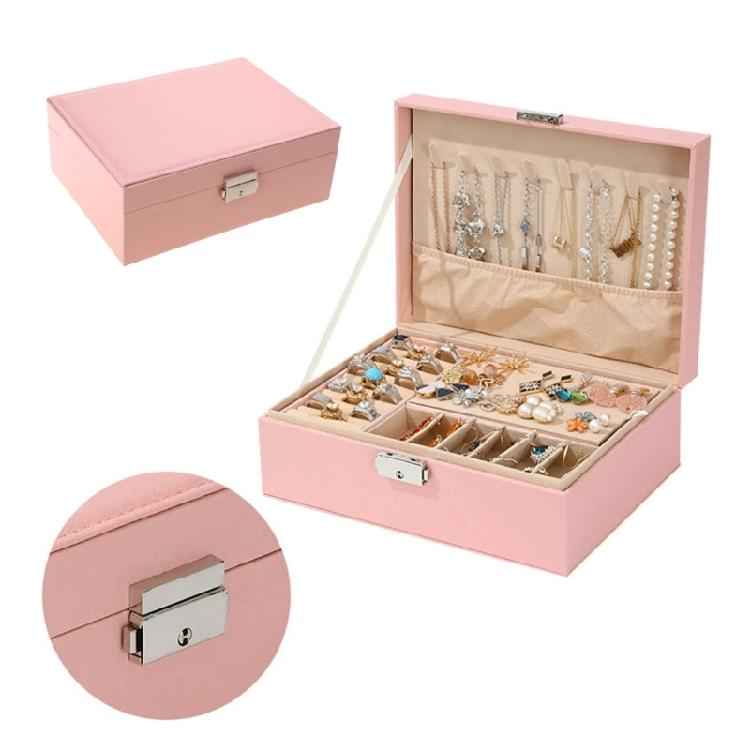 Convenient Jewelry Box Spacious Jewelry Holder Double Layer Jewelry Organizers
