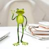 Frog Figurines Garden Living Room Decor – Mini Statue Cute Sculpture Home Ornament for