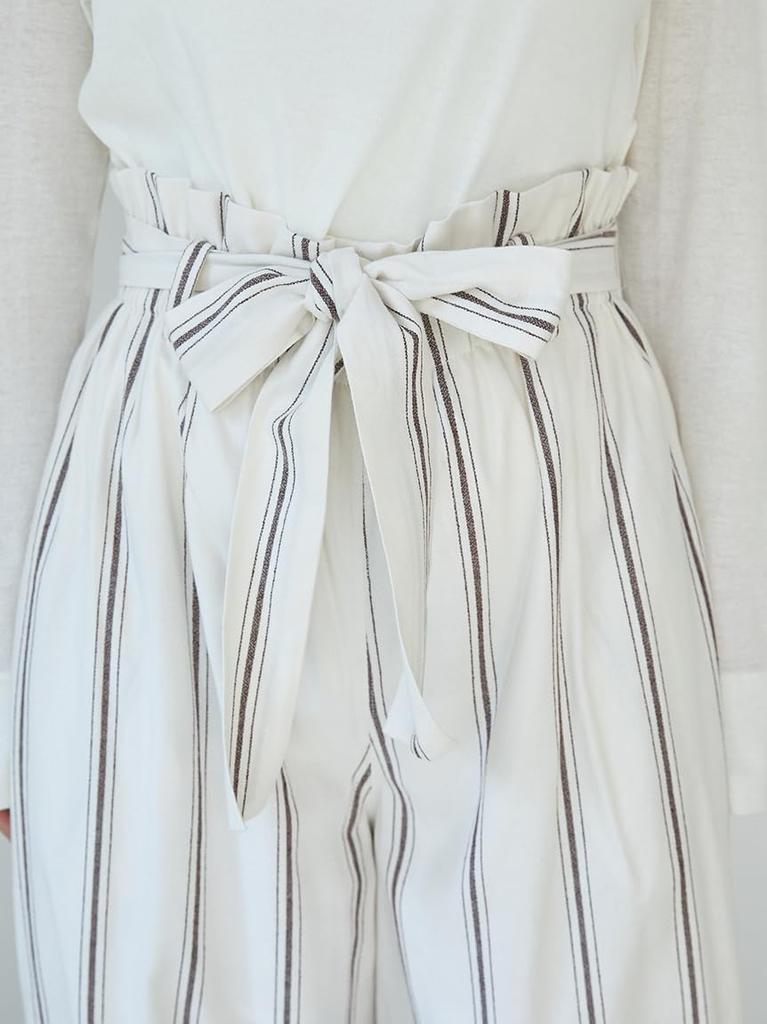 Gelato Pique Long Pants PWFP252345STRIPEF Gauze-Like