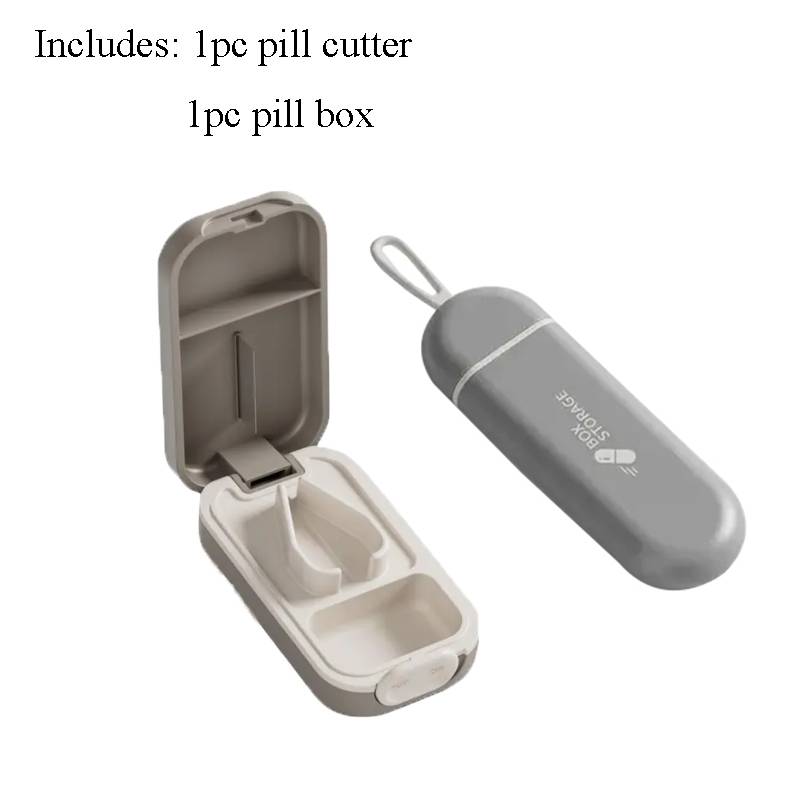 Small Pill Cutter Pill Cutter Splitter for Small and Tiny Pills Pill Splitter with Safety Lock Easy Open Close Professional