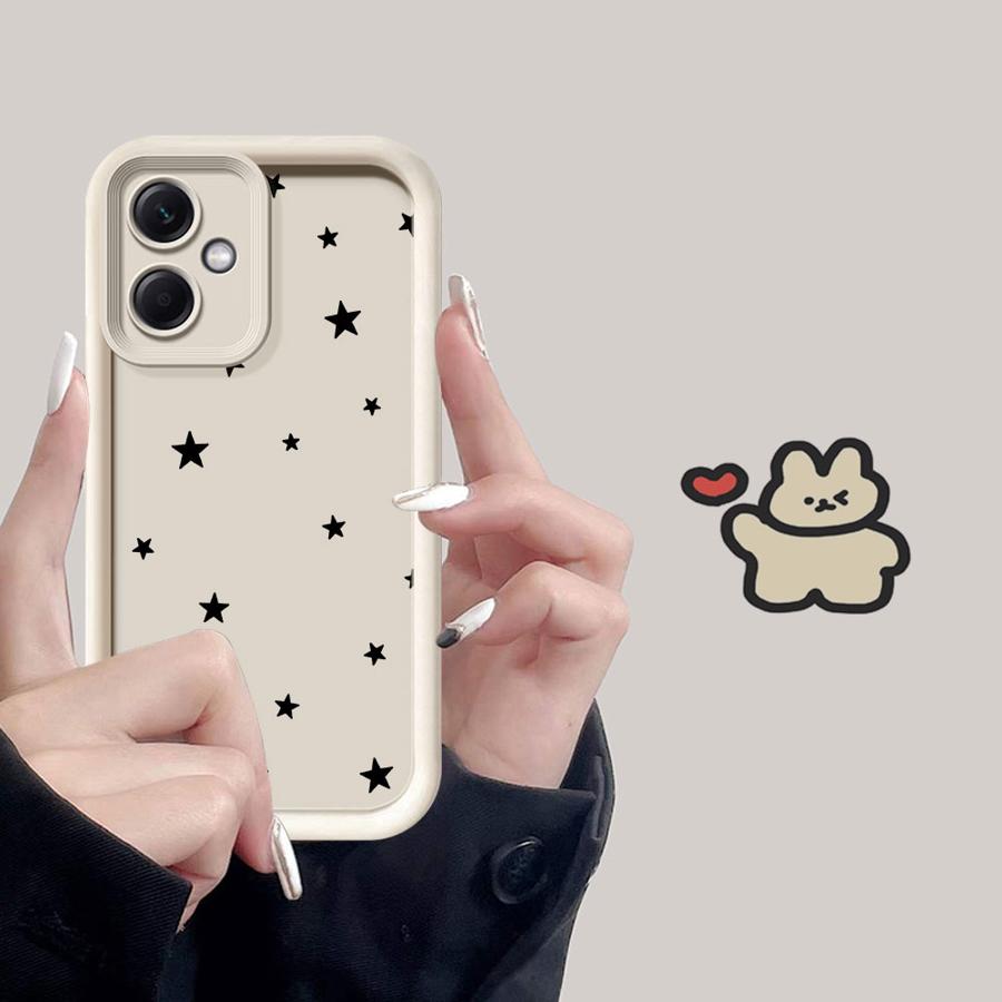 Cute Simple Stars Case for Xiaomi Poco F8 C50 X3 NFC C51 X3 Pro C61 Phone Cover