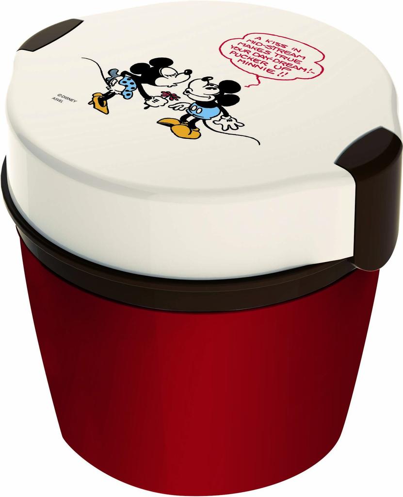 Asvel Cafe Bowl Lunch 500ml Mickey Minnie Red &