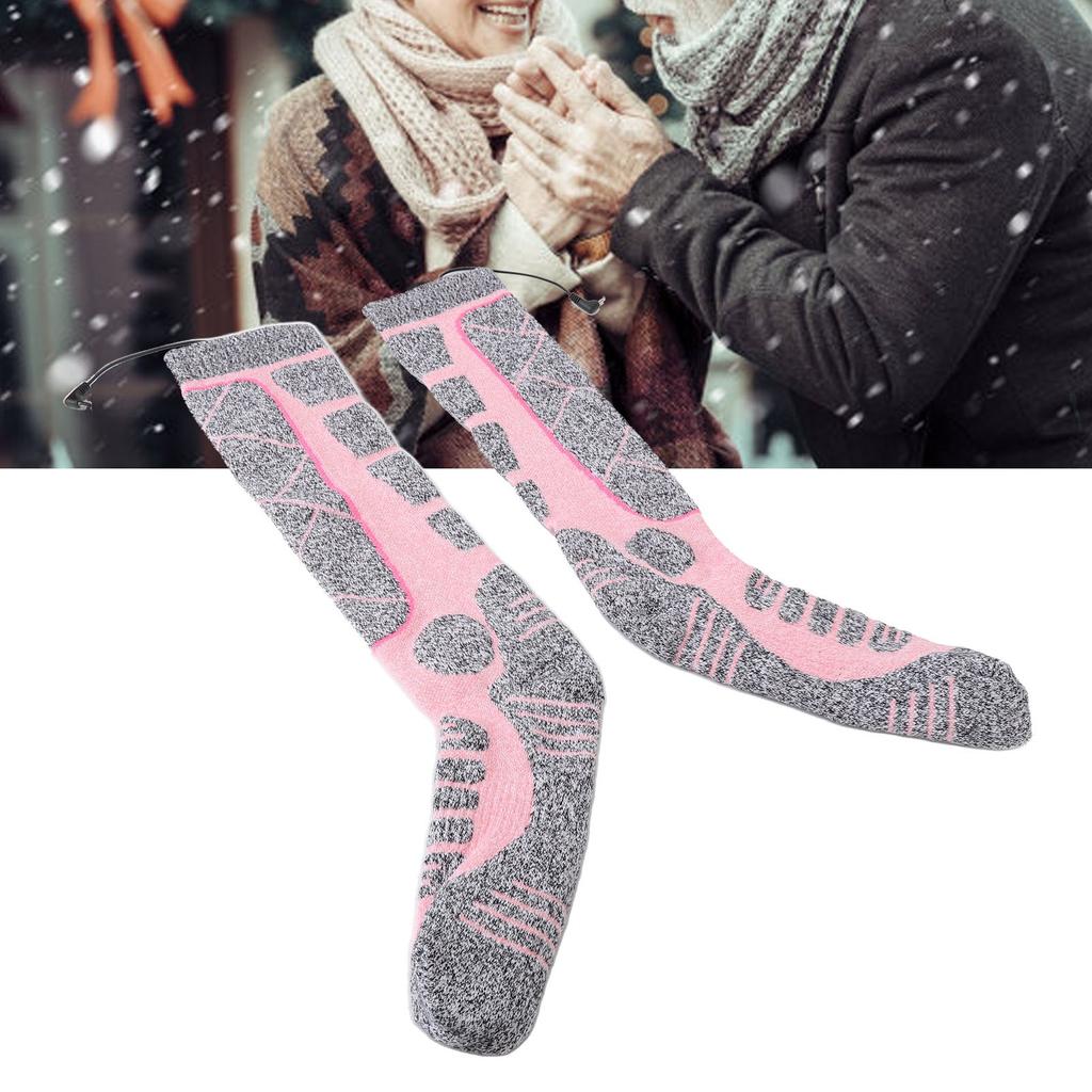 Electrical Heated High Socks Electronic Feet Warmer Socks for Elderly Winter