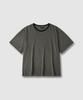 ASP Pigment Dyed Stripe Short Sleeve T-Shirt - Mid Grey