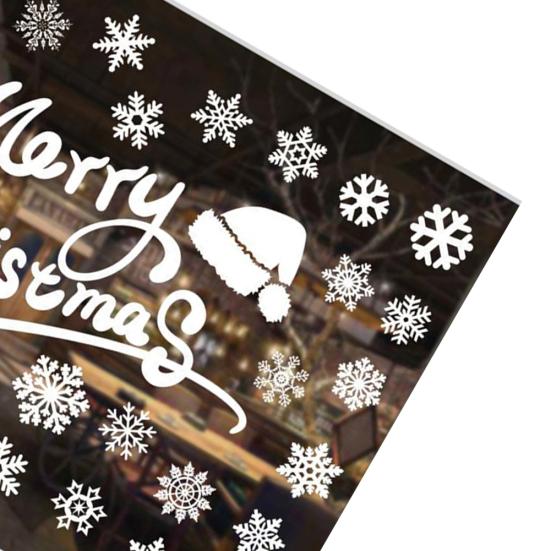Christmas Decoration Wall Window Glass Xmas Stickers Decal Patch Home Decor