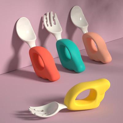 Baby Gabel & Löffel Lernset - Selbstständiges Essen für Säuglinge & Kleinkinder