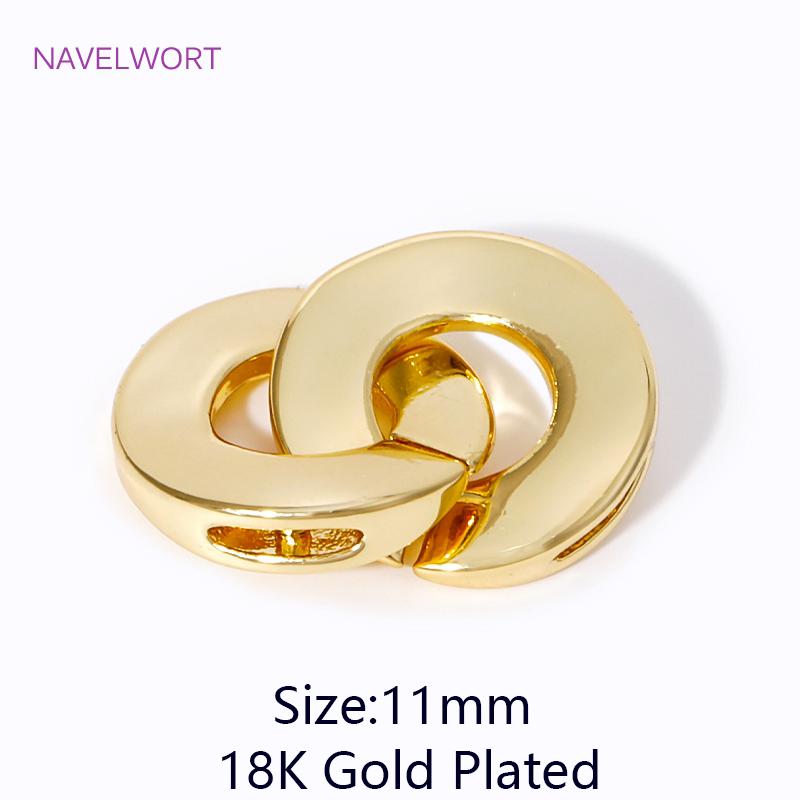 18K Gold Plated Pearls Clasps Fasteners For Bracelets,Connectors Clasps For Jewelry,DIY Necklace Fittings,Supplies For Jewelry