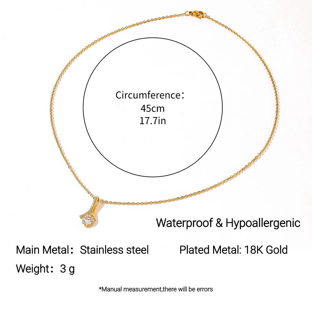

Yingtai 18-каратное золото, вакуумное напыление, нержавеющая титановая сталь, ожерелье - Высококлассная европейская и американская мода с тонкой полировкой для женщин.