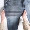 Women's Spring High Waist Plus Size Jeans Micro Stretch Vintage Harlem Pants