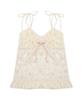 HIGH SCHOOL DISCO Angel Lace Sleeveless_Cream
