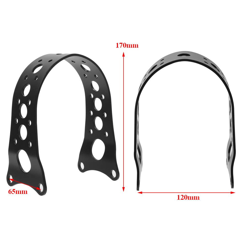 AQIMY MP-586-MB For Harley Front Fork Brace Bracket Steel Fits Sportster 883 1200 XL and More Models Matte Black