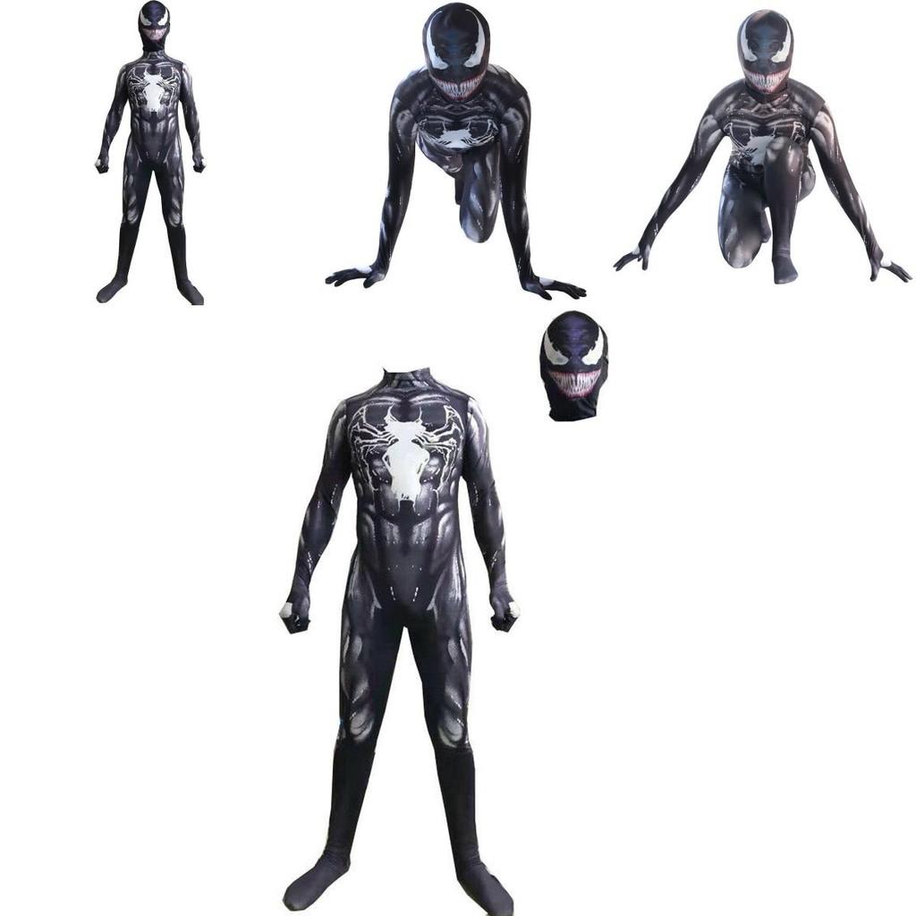 Venom Spider-man Cosplay Kostüm Jumpsuit Mit Exquisitem Design Und Atmungsaktivem Stoff Für Kinder Und Erwachsene