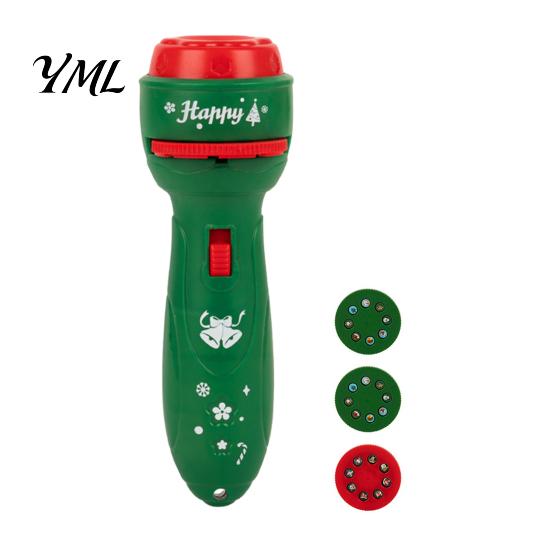 Christmas Theme Projector Light Kids Flashlight with 24/32 Patterns, LED Cartoon Projection Torch, Bedtime Story Lamp Educational Films, Boys