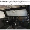 Car Curtain Anti-UV Window Sun Visor Cover Windshield Sunshade Insulation Pad for Jeep Wrangler JL 2018-2023 Interior Accessory