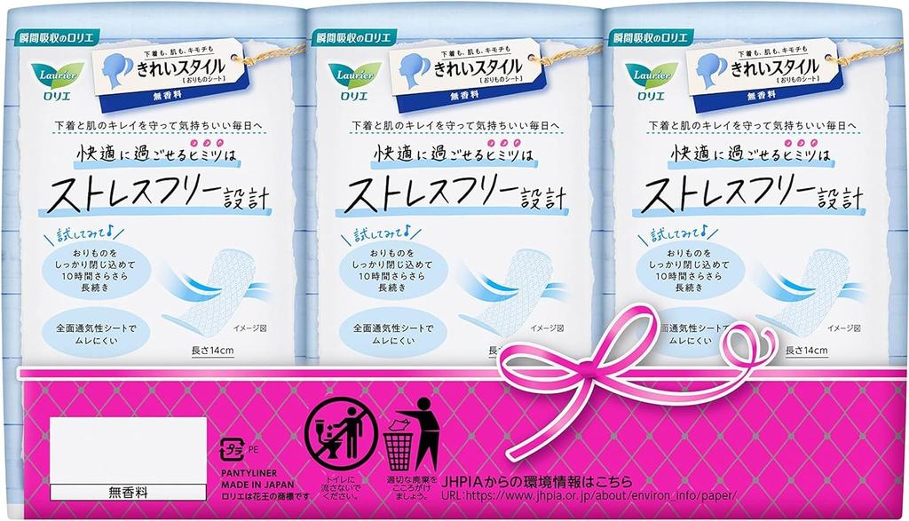 Laurier Kirei Style Vaginal Sheet 36 Pieces X 3 Pack X 2 Set Sakuyahime STORE Original Lottery + (Unscented)