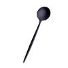 Long Stainless Steel Ice Teaspoons Coffee Soup Tea Spoons Colorful , Black, as described