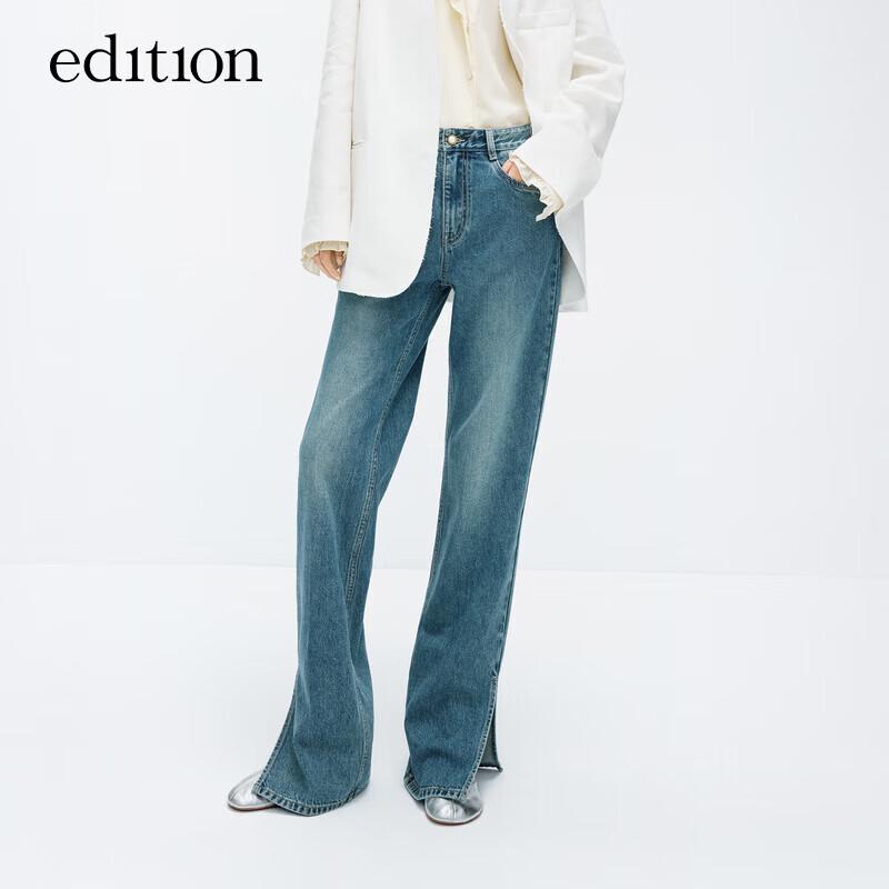 Edition Women's Vintage Flared Jeans with Split Hem