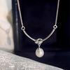 Pearl Knot Necklace: Elegant, Versatile Clavicle Chain Choker for Women