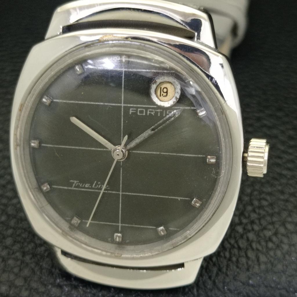 RELOJ DE HOMBRE AUTOMÁTICO VINTAGE FORTIS TRUELINE SUIZO ESFERA ORIGINAL a700339-5 R202-a700339