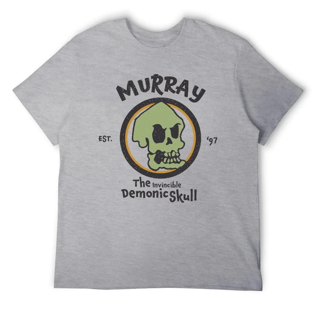 MURRAY The Invincible Demonic Skull EST. 97 St T-shirt Crewneck Move Humor Graphic Tshirt Top Quality Travel Eur Size