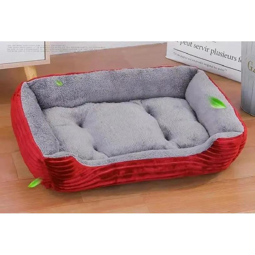 Large Pet House Dog Bed Cat Mat Long Plush Deep Sleeping Warm Soft Small Dog Cushion Calm Beds for Puppy Chihuahua