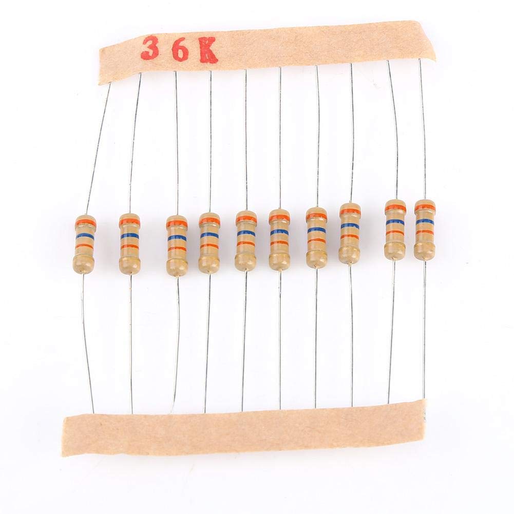 100 Value 1000pcs 1-10M Ohm 1 2W Carbon Film Resistor Assorted Kit Resistor Kit