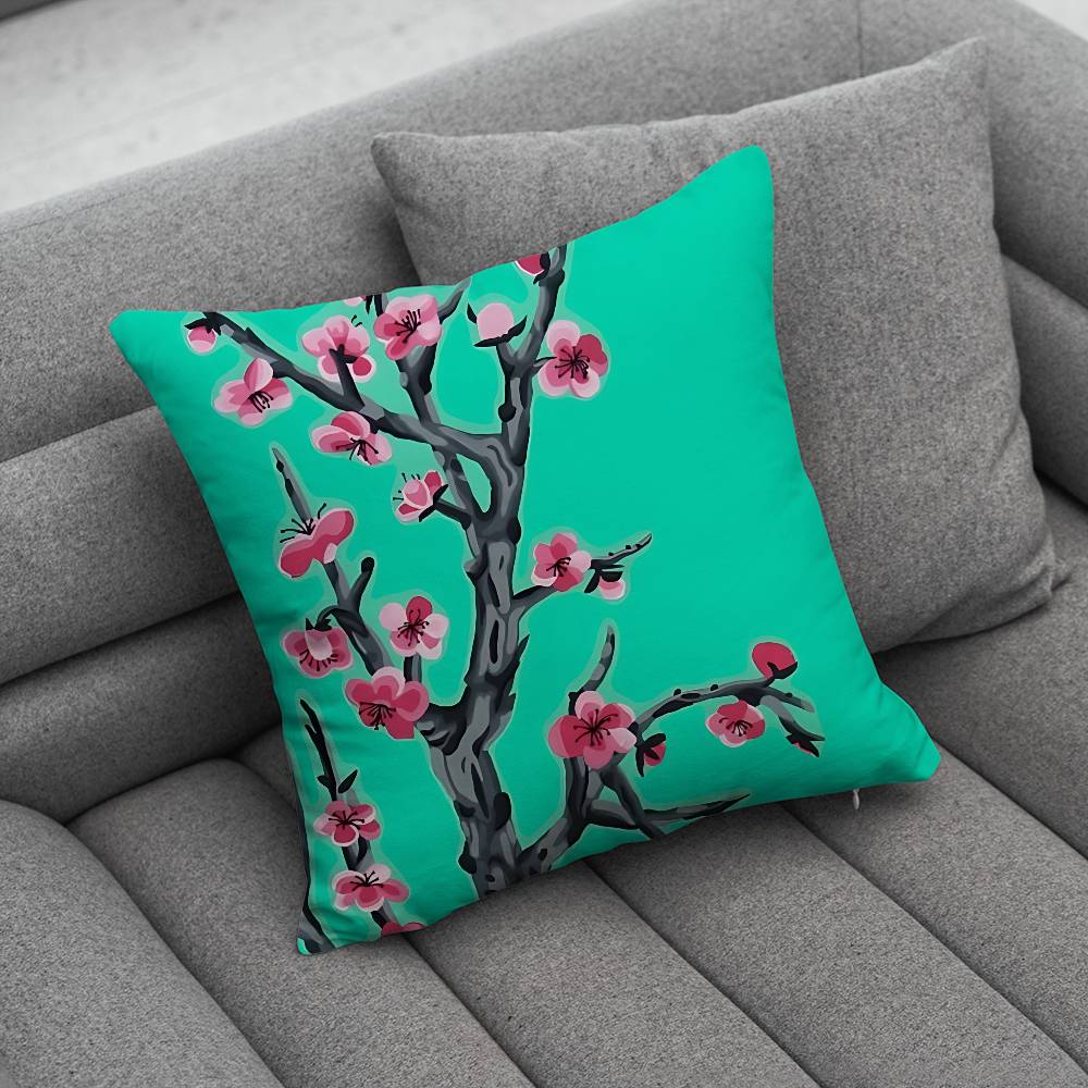 AArizonaES Green Tea Pillow Case Pillowcase Home Sofa Cushions Car Cushions Pillowcover Office Pillowshell Pillow