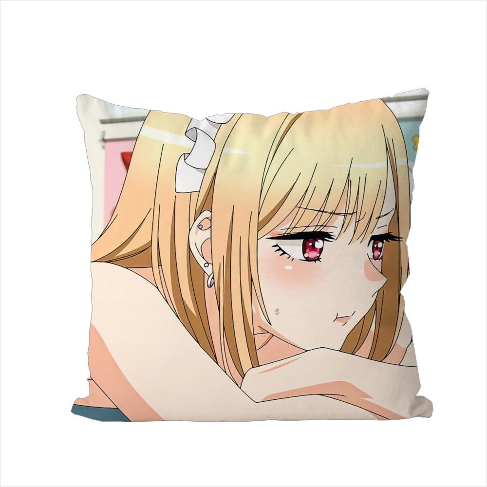 Kitagawa Marin Pillow Case For Car Sofa Decorative Home Doublesided Print Plush Square Throw Pillow Cushion Cover