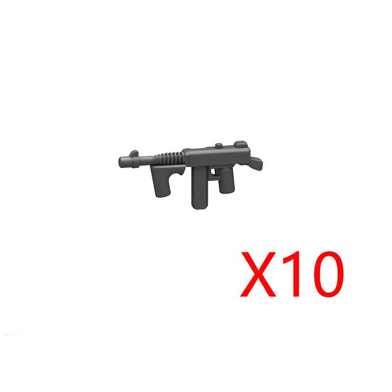 Military Building Blocks Accessories Soldier Figures Weapons Box Rifle Submachine Gun AKM Shield Mini Brick Toy K003 Gift