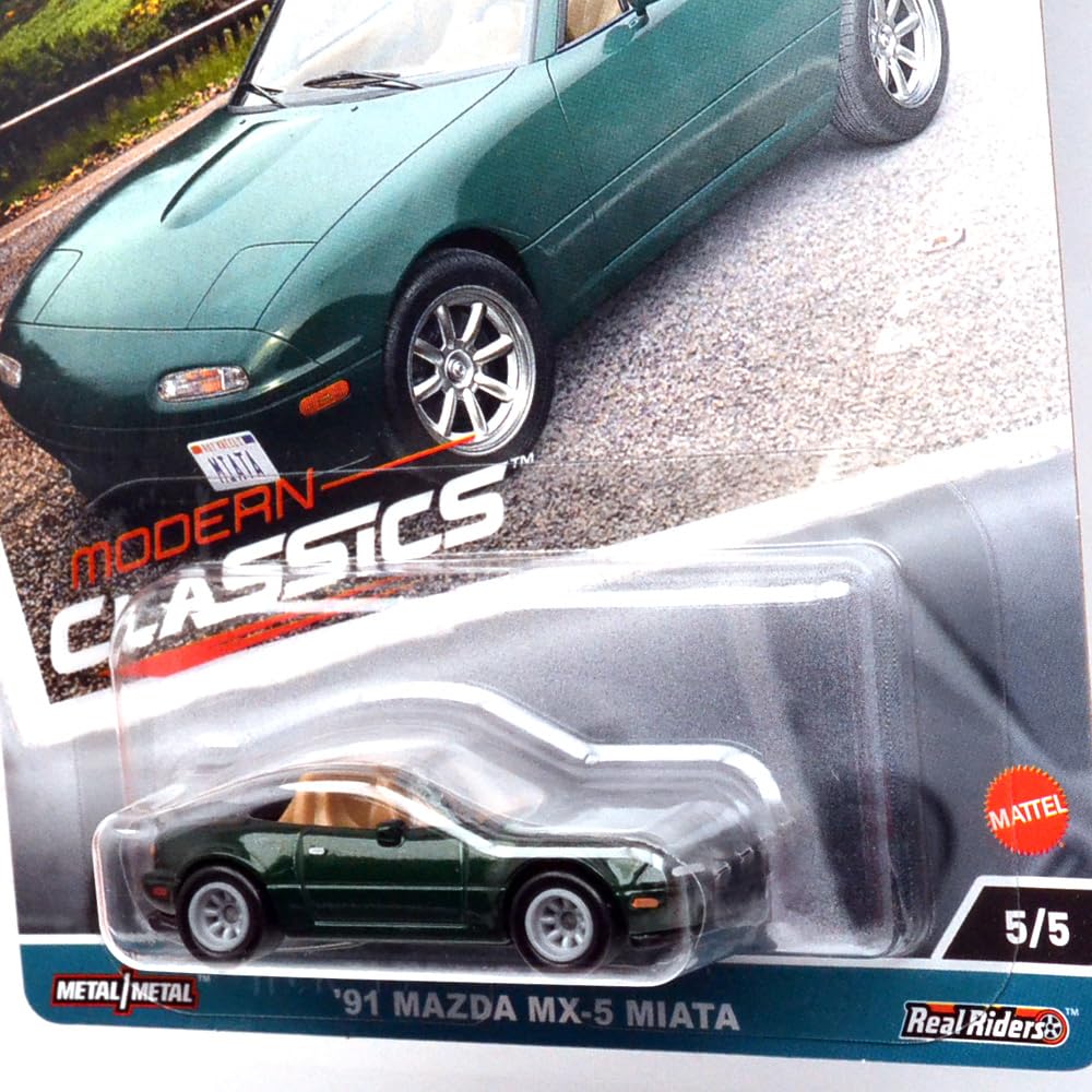 MATTEL 164 Scale “Car Culture E Case” “Modern Classics - '91 Mazda MX-5 MIATA” FPY86-959E-05