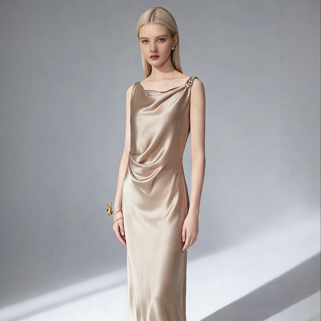 Elegant European Irregular Design Beach Resort Wedding & Evening Gown