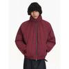 Blaexit Matte Brushed High-End Quilted Short Cotton Jacket Winter Coat Men's Fleece-Lined Thickened Puffer Jacket