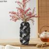 Matte Irregular Vase Ceramic Flower Arrangement Vase Artistic Flower Vessels Desktop Decorative Flower Ware Home Decoration