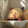 Tokyo Revengers Mikey Pillow Case Silky Elegant Comfort Sofa Bed Invisible Zipper