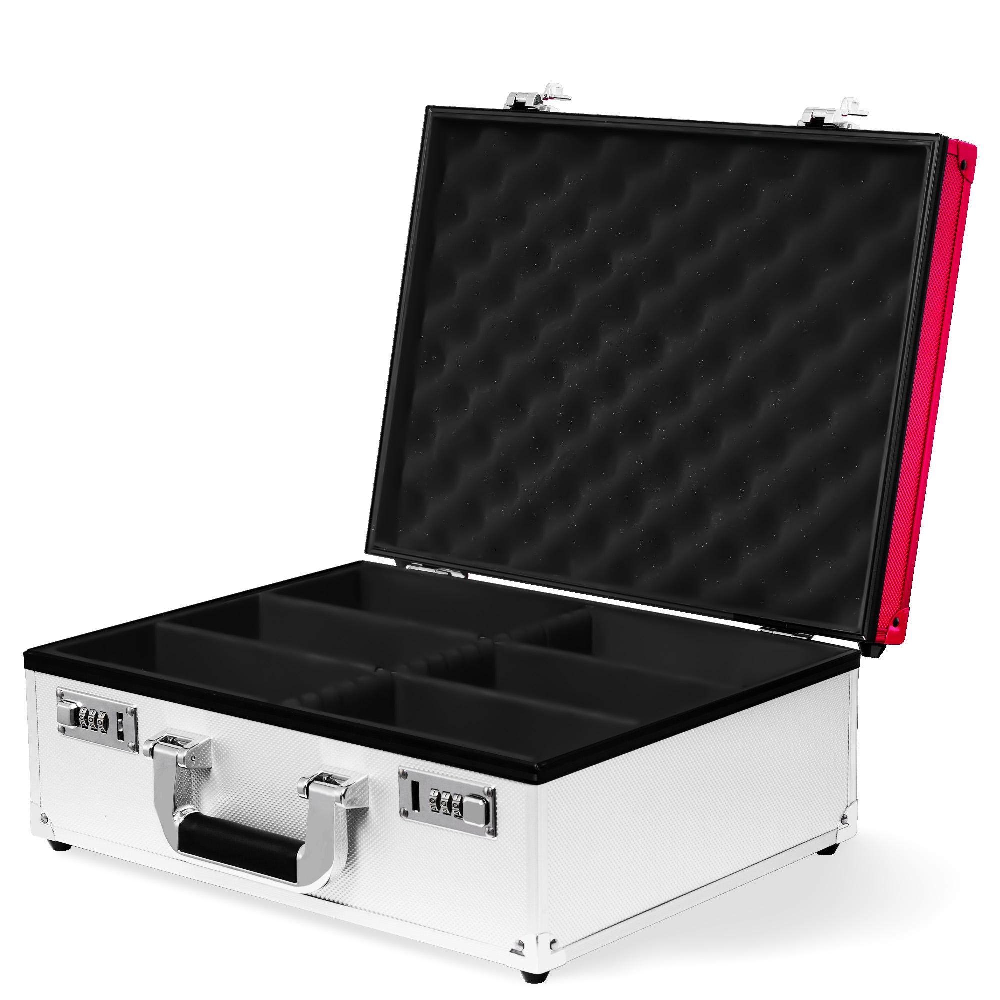 

Trading Card Storage Box with Combination Lock, Sports Card Case with Removable Dividers for Baseball Cards