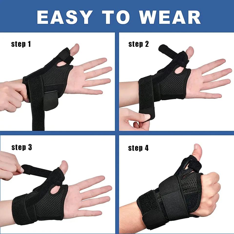 1Pcs Thumb Wrist Brace Support for Carpal Tunnel Arthritis Tendonitis Sprain Relief Gym Sports Hand Protector Bandage