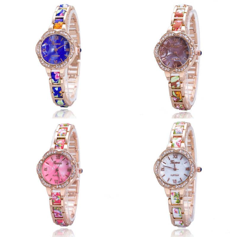 Trendy Fashion Womens Watch Alloy Band World Time Function Collection Supplies