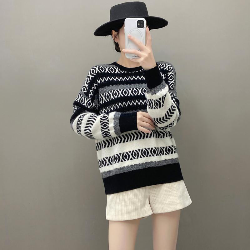 Qinghe 100% Pure Cashmere Women's Sweater - Ultra Soft Luxury Winter Pullover